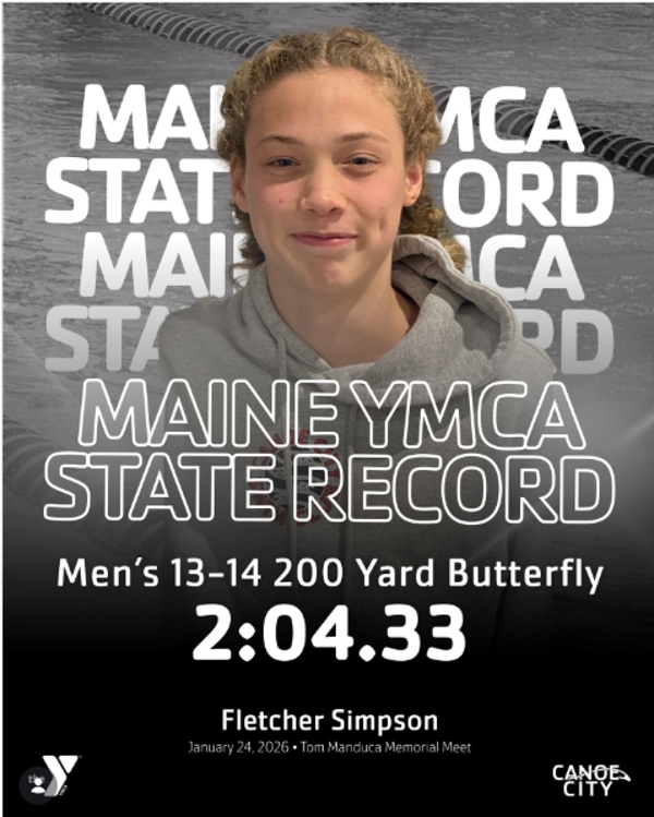 Congratulations to James F. Doughty’s own Fletcher Simpson, who broke a 22-year-old state record at the Tom Manduca Memorial Swim Meet. Fletcher broke the Maine YMCA state record in the Men’s 13-14 200-yard butterfly, setting a scorching time of 2:04.33. Fletcher continues to compete for both the YMCA and JFDS as part of our intramural swimming team. Middle School Swim has been going on this month and culminated yesterday with the annual meet against the Cohen Eagles.  #WeAreBangor