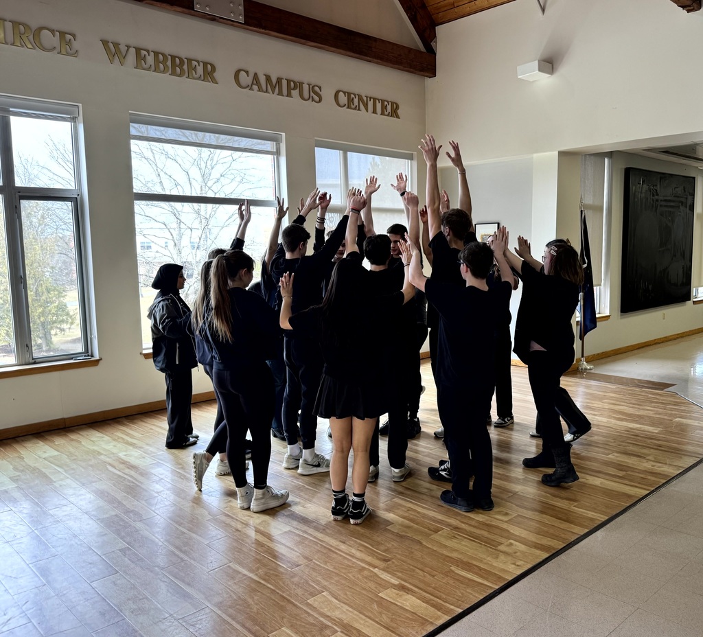 Students from Bangor High School participated in the Building Community Through the Arts Conference held at Husson this past Wednesday. Sophomores and juniors in Mrs. Martin's English classes at Bangor High School worked with dance artist Shana Bloomstein to create dance pieces connected to their literature studies. This conference brought together high school students from three area high schools to share dance and theater performances. It was an exciting and inspiring day for everyone involved!   #WeAreBangor