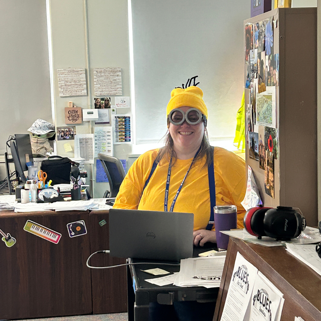 This minion teaches Music