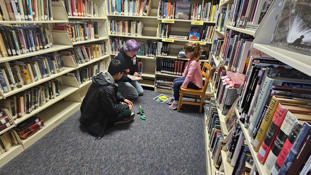 students sharing their creations