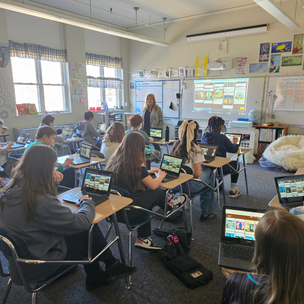 Today at JFDS, we held a "Spring Into the Arts" expo led by Mrs. Cousins, Mr. Gebhart, and Mrs. Harvey. Students chose three hands-on sessions from a lineup across visual arts, music, MLTI, theater, and dance. Highlights included a jazz big band, Bangor High percussion ensemble, brass & woodwind quintets, a Maine Savings Amphitheatre talk, theater improv, pet portrait drawing, graphic design, hip hop, swing, Irish step dance, and so much more!  A giant thank-you to the community volunteers who shared their time and talent and helped show our students what a future in the arts can look like!