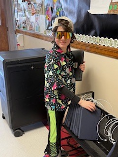 To celebrate Mary Snow turning 100, students and staff dressed in decades today!