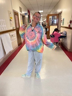 To celebrate Mary Snow turning 100, students and staff dressed in decades today!