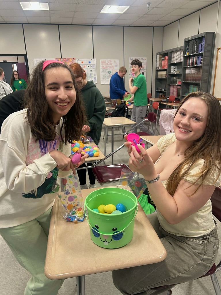 Today after school, the Best Buddies Pairs hosted an egg hunt at Bangor High School! Students searched high and low for candy treasures—behind doors, on top of lockers, on window sills, and through the hallways. #WeAreBangor
