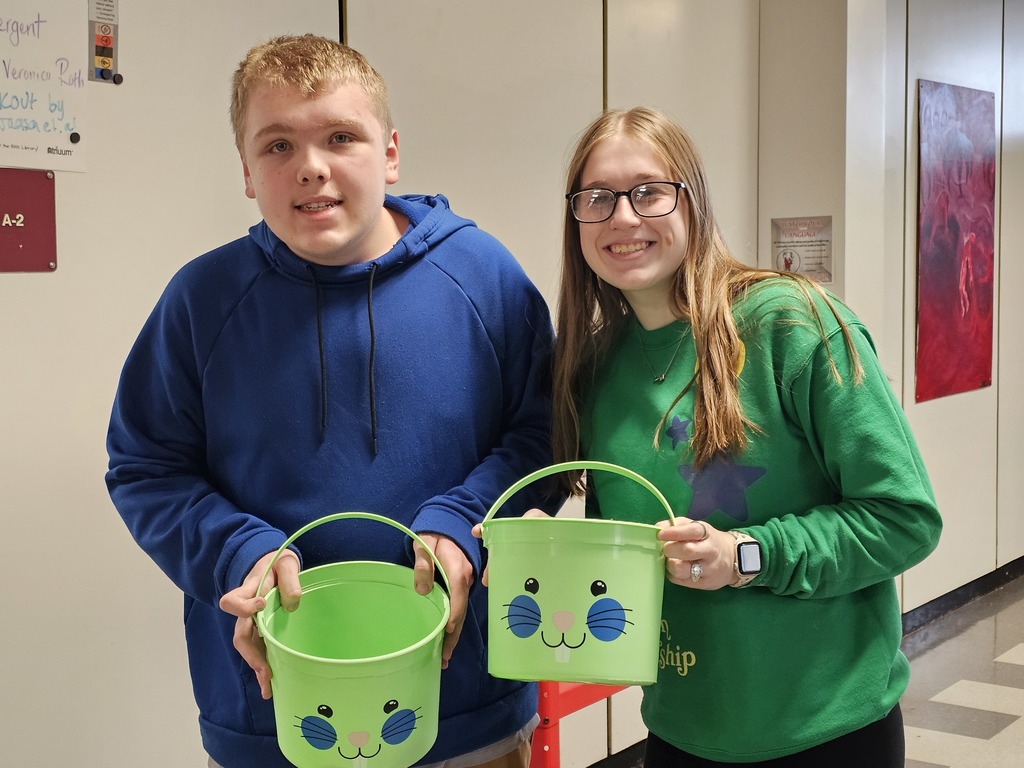 Today after school, the Best Buddies Pairs hosted an egg hunt at Bangor High School! Students searched high and low for candy treasures—behind doors, on top of lockers, on window sills, and through the hallways. #WeAreBangor