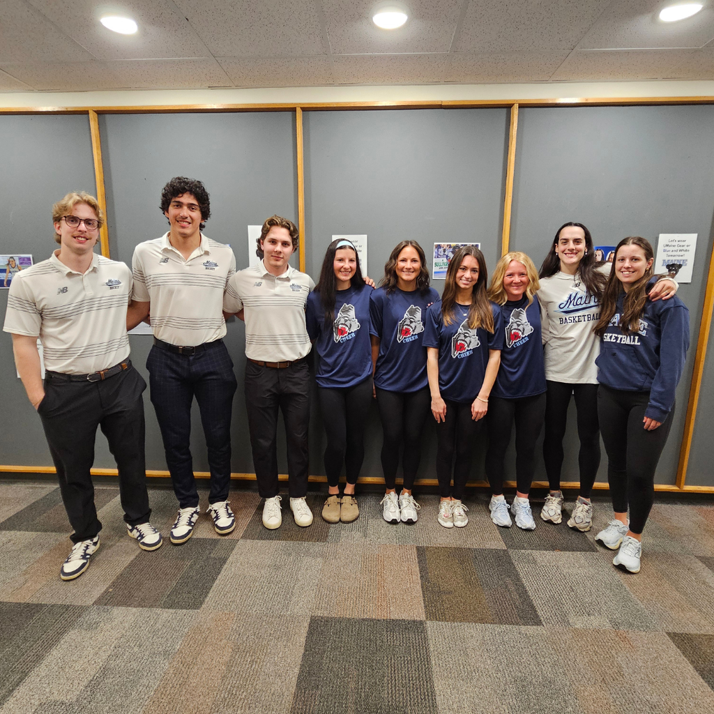 A huge thank you to the UMaine athletes for visiting the Abraham Lincoln School today!  Your time, energy, and support helped us celebrate the last day of school before April Break—and the students loved it! Go Black Bears! #WeAreBangor