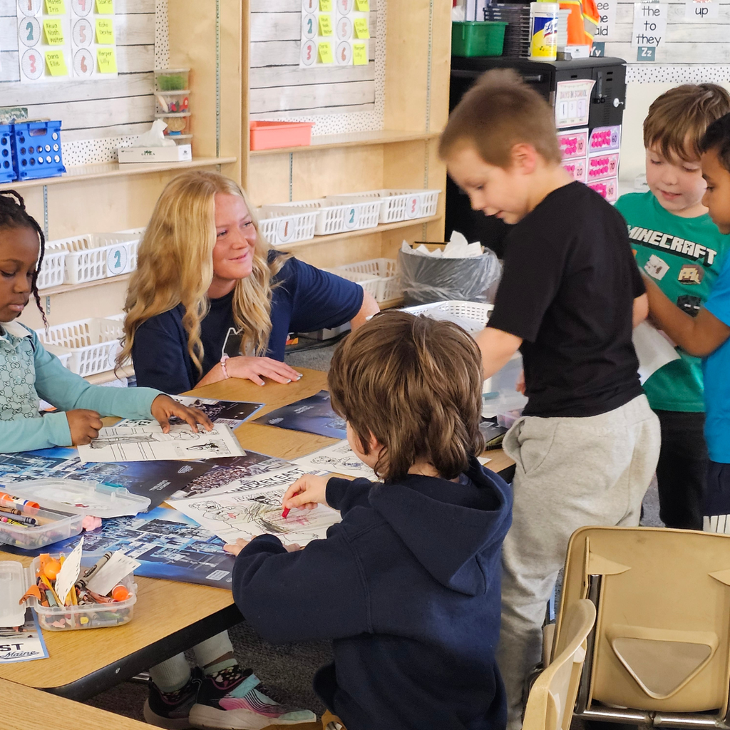 A huge thank you to the UMaine athletes for visiting the Abraham Lincoln School today!  Your time, energy, and support helped us celebrate the last day of school before April Break—and the students loved it! Go Black Bears! #WeAreBangor