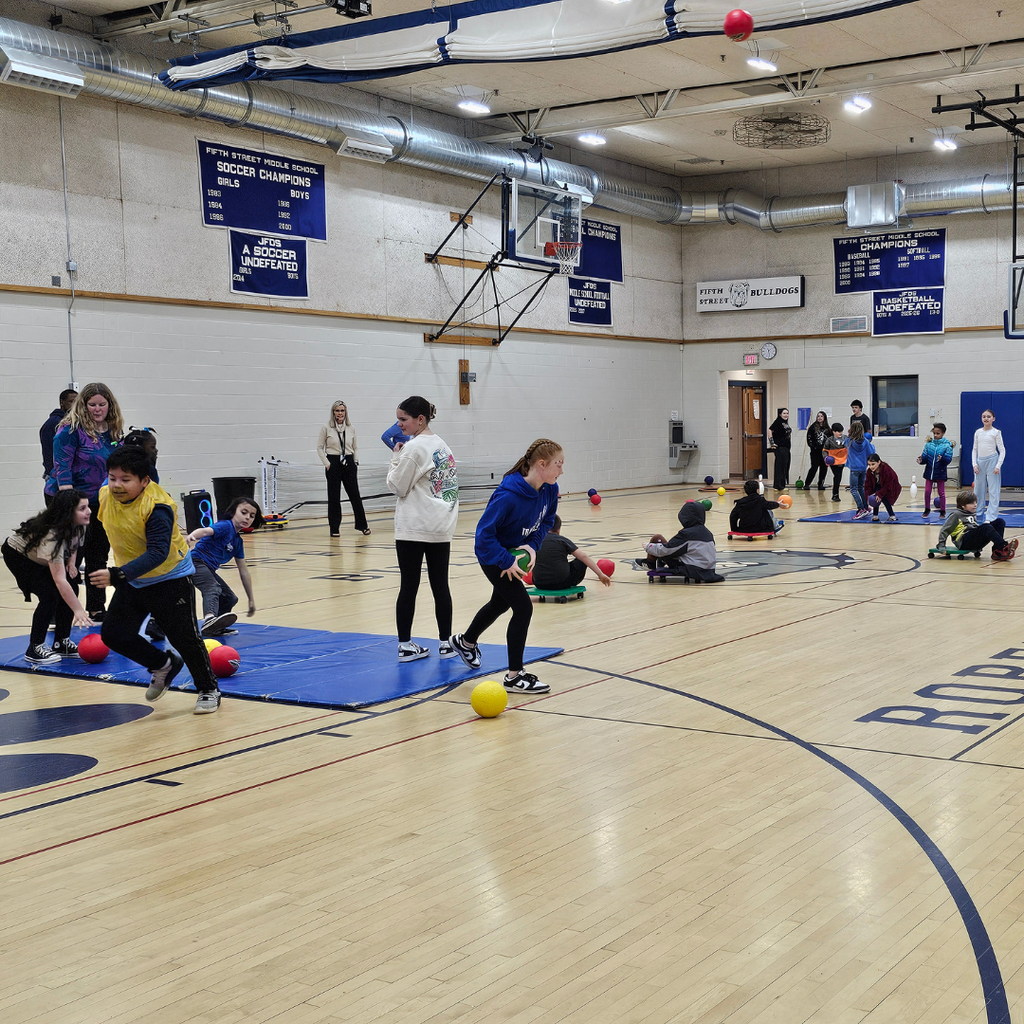 JFDS recently hosted all of the Vine Street School during Junior Bulldog Day. Staff and students organized games and activities for our neighbors as part of a PBIS incentive. Activities included dancing, crafts, tempo tag, and a round of Human Hungry Hippos! #WeAreBangor
