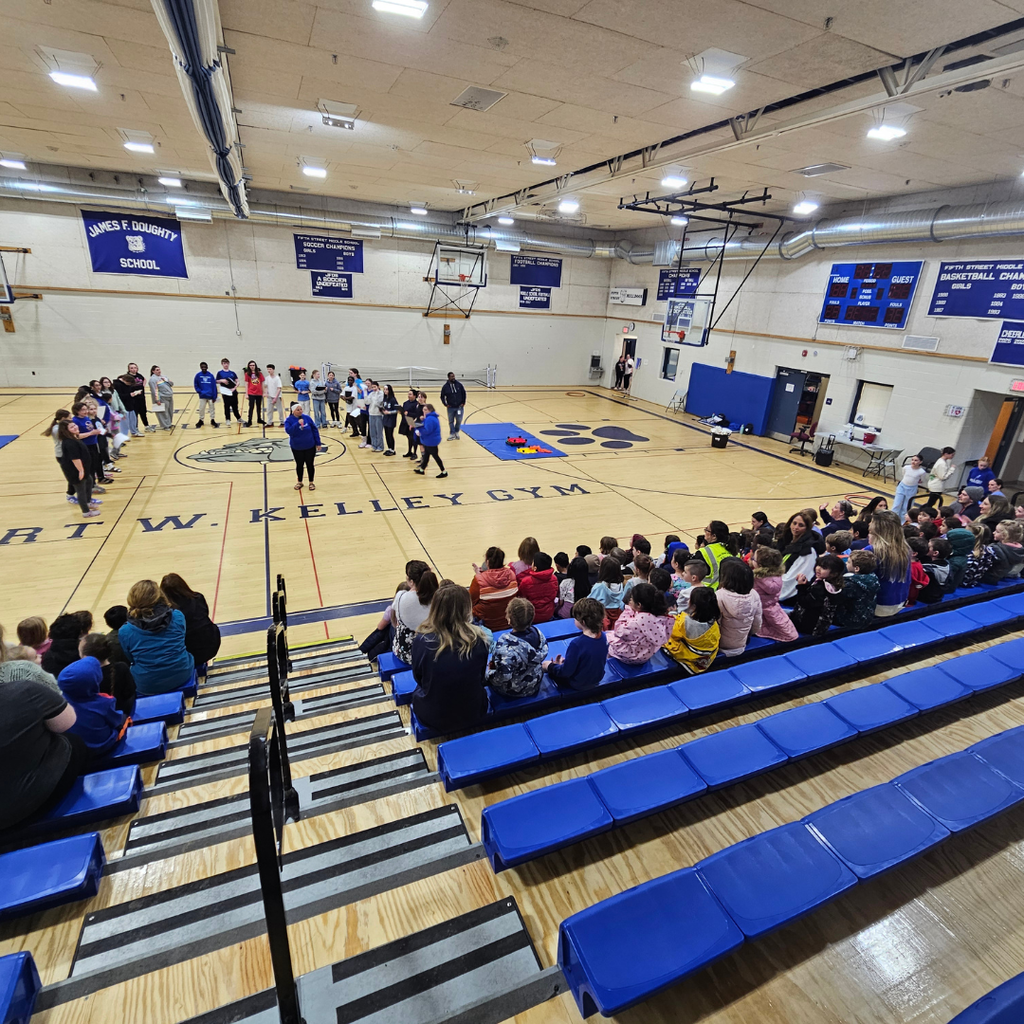 JFDS recently hosted all of the Vine Street School during Junior Bulldog Day. Staff and students organized games and activities for our neighbors as part of a PBIS incentive. Activities included dancing, crafts, tempo tag, and a round of Human Hungry Hippos! #WeAreBangor