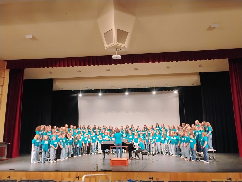 Students from Cohen and Doughty attended the American Choral Directors Association (ACDA) State Choral Festival on Saturday, May 9th at Mt. Ararat Middle School in Topsham, Maine.  Students worked on preparing music before the festival and then came together to perform in 3 separate groups that were tailored towards their voice and grade levels. Students performed in either the Acadia gr. 4-6 Soprano/Alto group, Cadillac gr. 6-9 Cambiata/Tenor/Bass group or the Katahdin Group gr. 7-9 Soprano/Alto group. #WeAreBangor