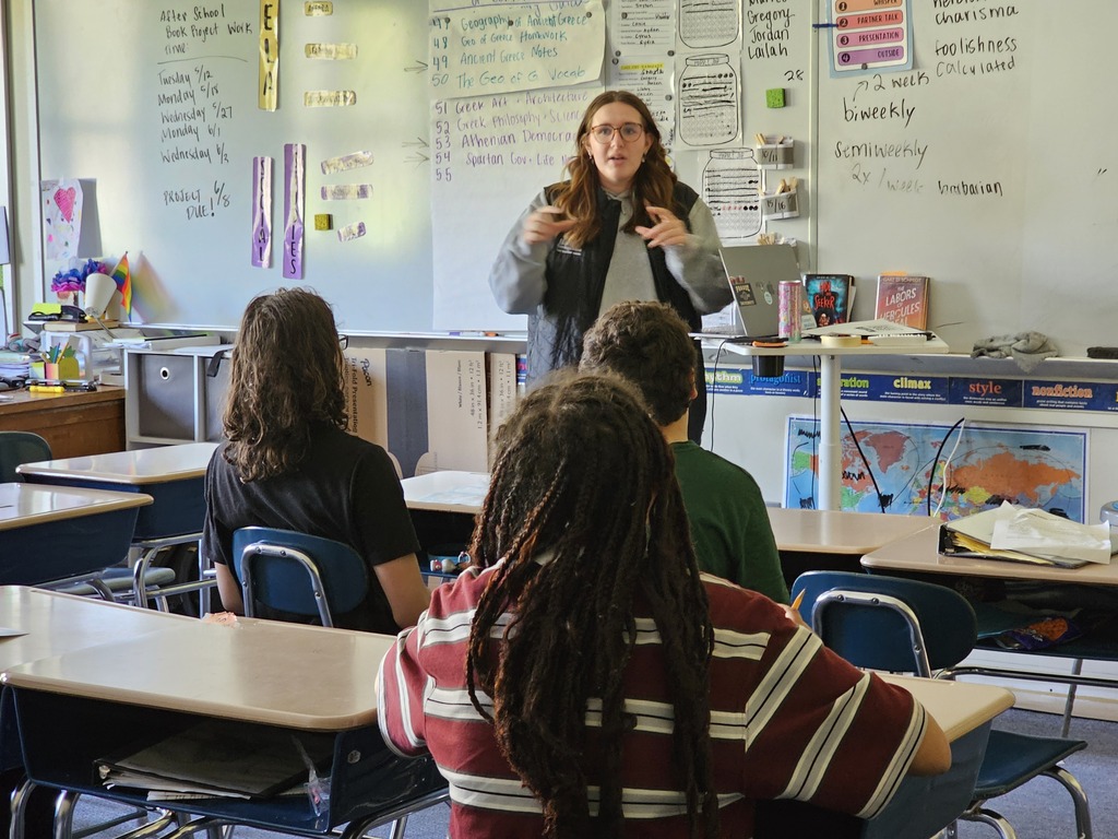 On Wednesday, Doughty students participated in a multicultural day featuring presentations from all over the world. Students traveled to different countries (classrooms) to learn about diverse cultures. Throughout the morning groups visited places like Nigeria, Uzbekistan, Bulgaria, Spain, China, and Lebanon. These presentations were run by people in the Bangor-area community, including multilingual students and teachers from Bangor High School, members of Chispa, the Bangor Chinese School, the Maine Multicultural Center, the University of Maine, and Blackbird Beats from the Children’s Museum and Theater of Maine.