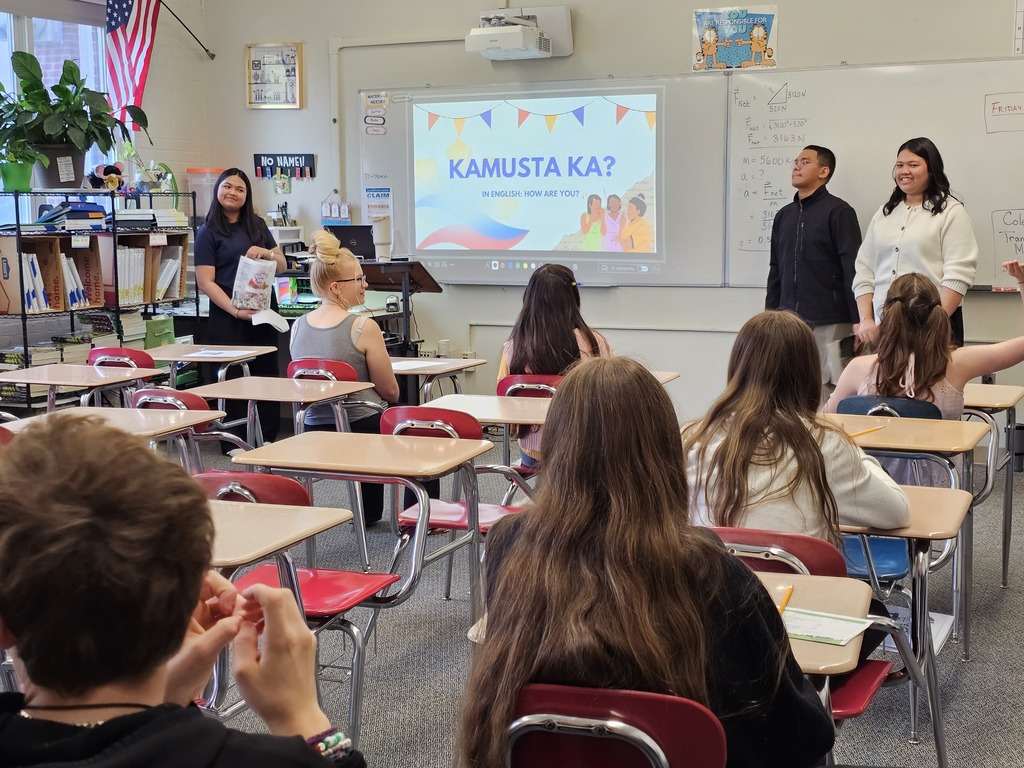On Wednesday, Doughty students participated in a multicultural day featuring presentations from all over the world. Students traveled to different countries (classrooms) to learn about diverse cultures. Throughout the morning groups visited places like Nigeria, Uzbekistan, Bulgaria, Spain, China, and Lebanon. These presentations were run by people in the Bangor-area community, including multilingual students and teachers from Bangor High School, members of Chispa, the Bangor Chinese School, the Maine Multicultural Center, the University of Maine, and Blackbird Beats from the Children’s Museum and Theater of Maine.