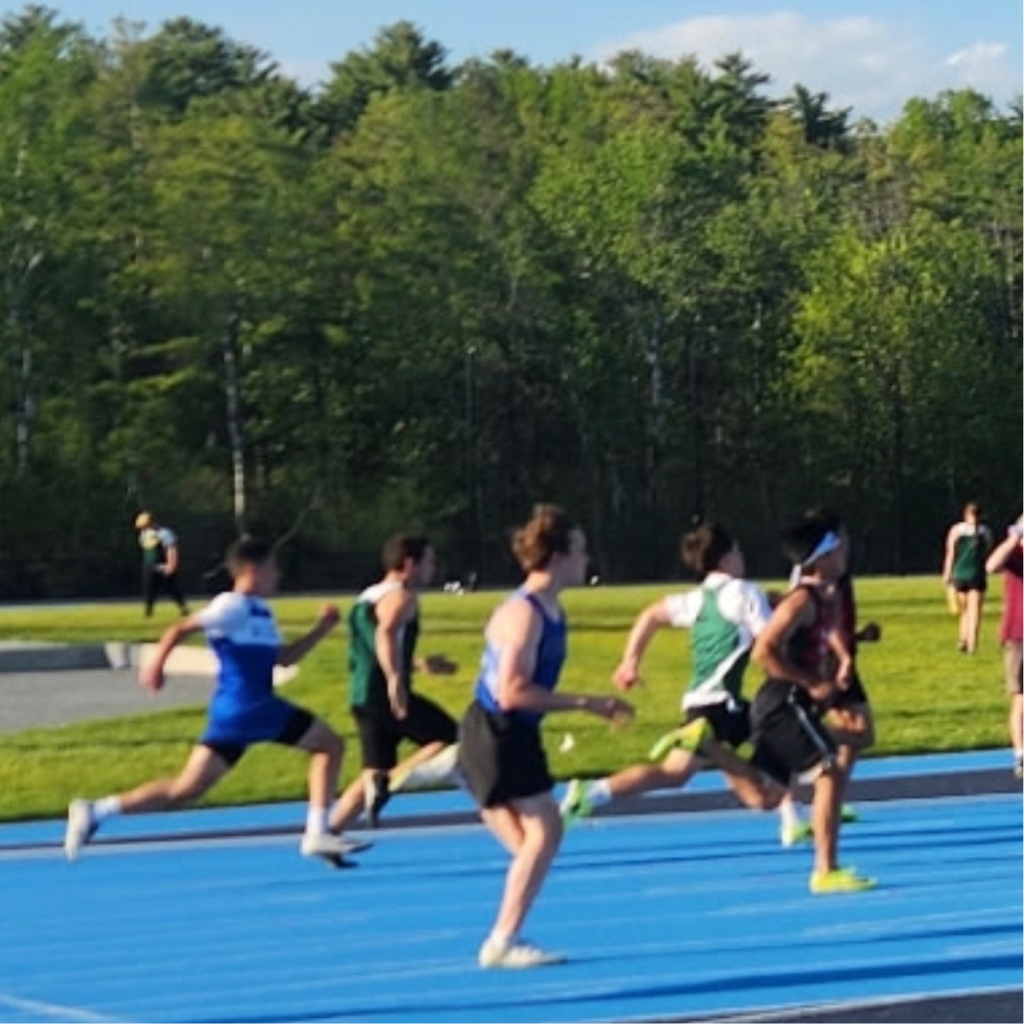 Bangor students at the Almquist Track Meet