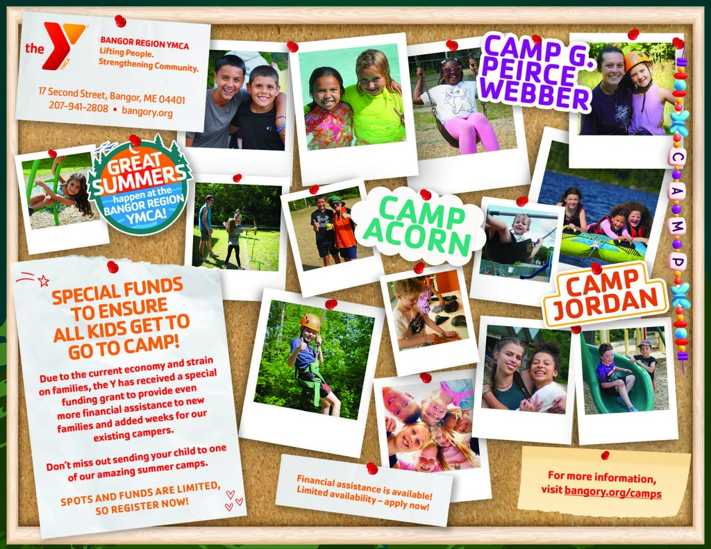 Bangor Y Summer Camp Flyer