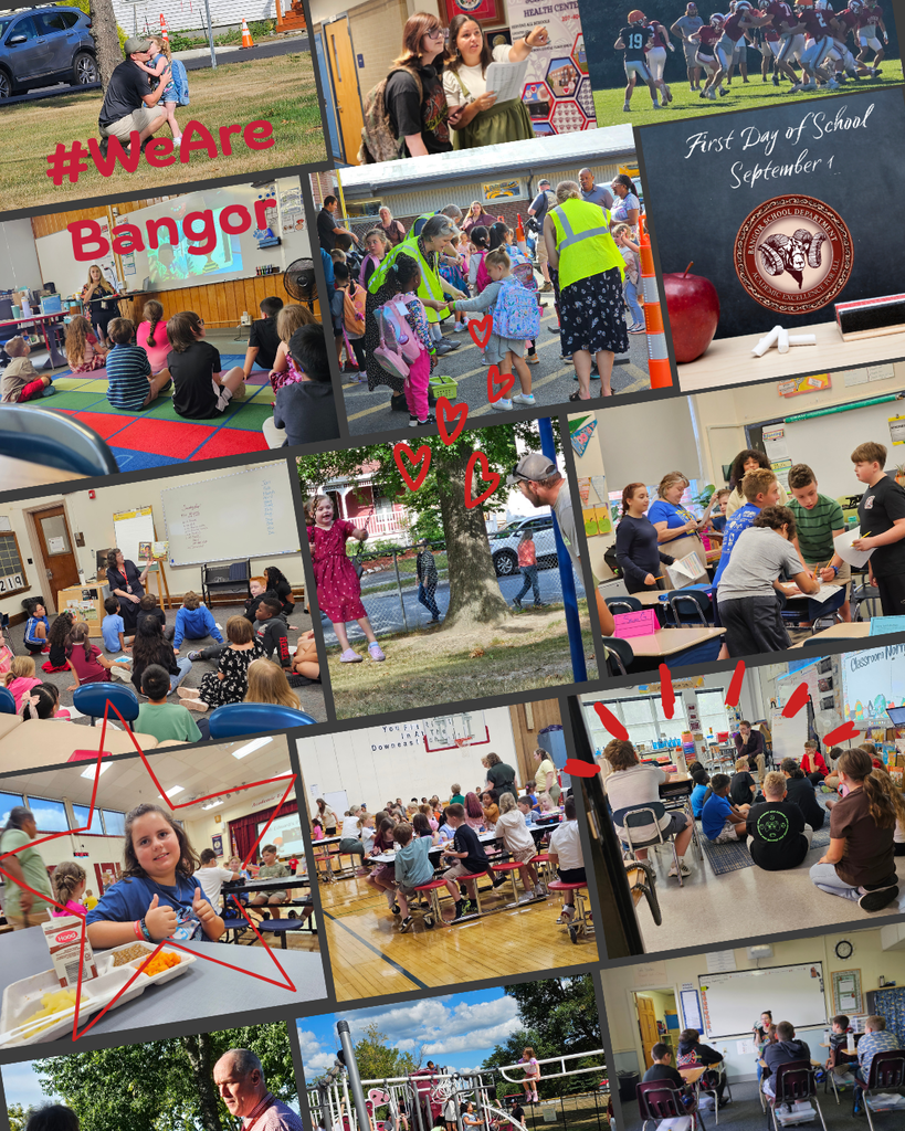 The first day of school is in the books! Across the Bangor School Department, students spent the day learning, laughing, reconnecting with friends, and enjoying all the excitement that comes with a new school year. Seeing our classrooms, cafeterias, and playgrounds filled with smiling faces reminds us why we do this work. Welcome back, Bangor! We're excited for a great year ahead.