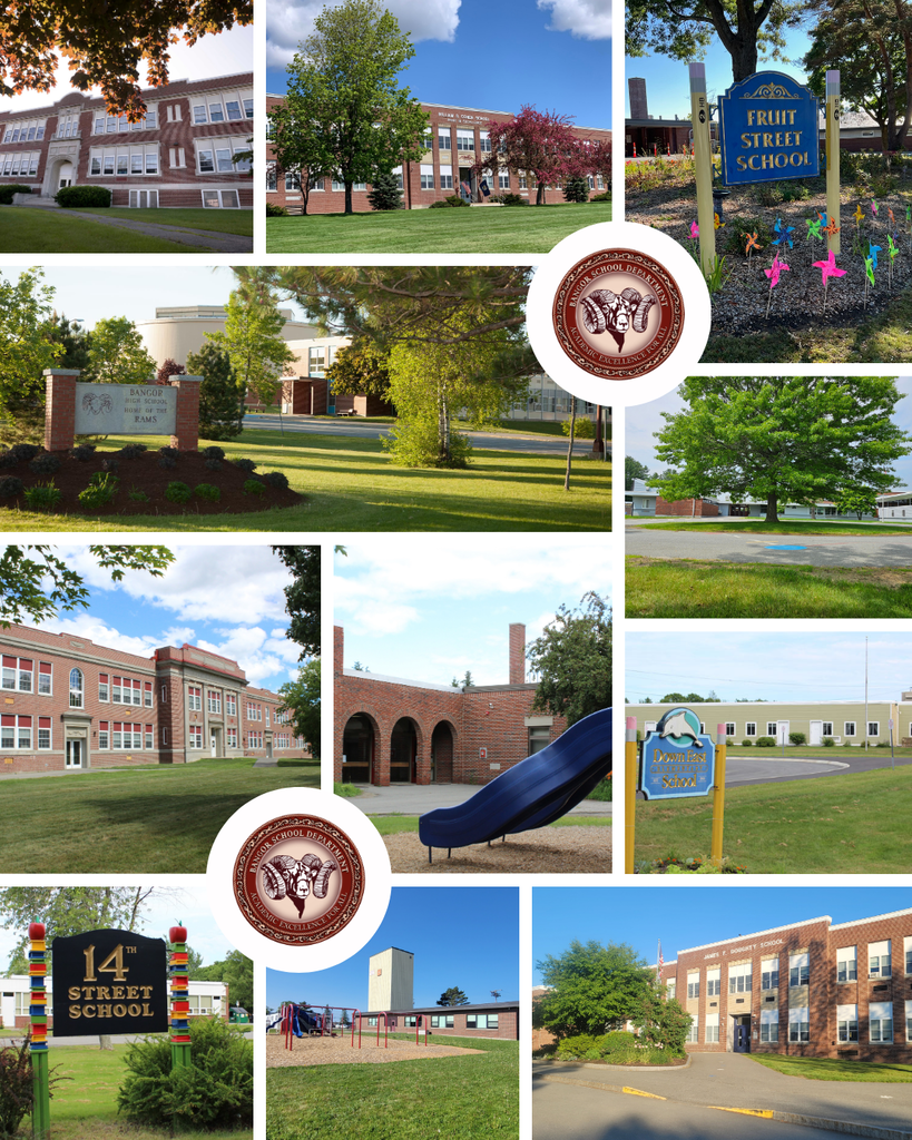 Bangor School Department Collage of School Buildings