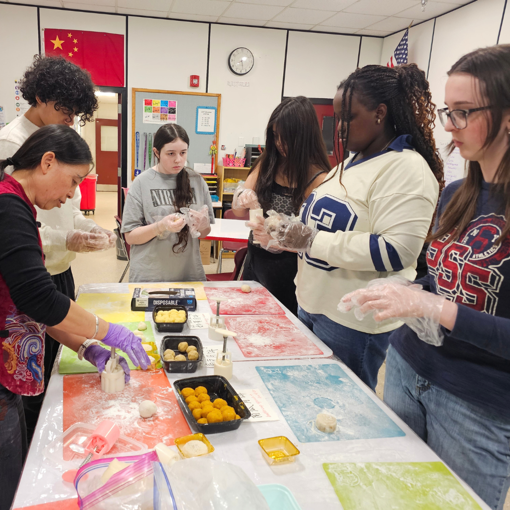 Happy Mid-Autumn Festival! ✨🌕 Today we celebrate a holiday rich in tradition, family, and community. In Bangor High School's Chinese World Language classes, students are learning about the legends and customs of the Mid-Autumn Festival while making delicious moon pies, a traditional treat enjoyed during this special celebration. From stories of the Moon Goddess to the importance of gathering with loved ones under the full moon, students are gaining a deeper appreciation for the culture and history behind this cherished holiday. Wishing all who celebrate a joyful Mid-Autumn Festival filled with happiness, reflection, and time with family and friends. 🌕🥮 #WeAreBangor #MidAutumnFestival #WorldLanguages #BHSRams