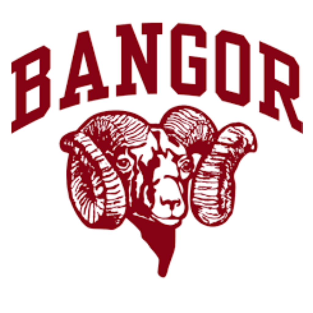 Bangor High School Logo. Red & White Fridays at Bangor High! Let’s show our Rams pride every Friday by wearing red and white! Join your classmates, teachers, and staff each Friday and help make Bangor High a sea of red and white! #GoRams #WeAreBangor