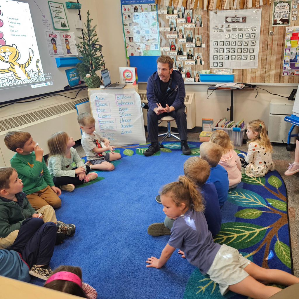 Kindergarten students at Abraham Lincoln Elementary recently had a special visit from the Bangor Fire Department! Students learned important fire safety tips, met local firefighters, and got an up-close look at a real fire truck.  A big thank you to the Bangor Fire Department for taking the time to educate and inspire our students!  #WeAreBangor #FireSafety #CommunityPartners