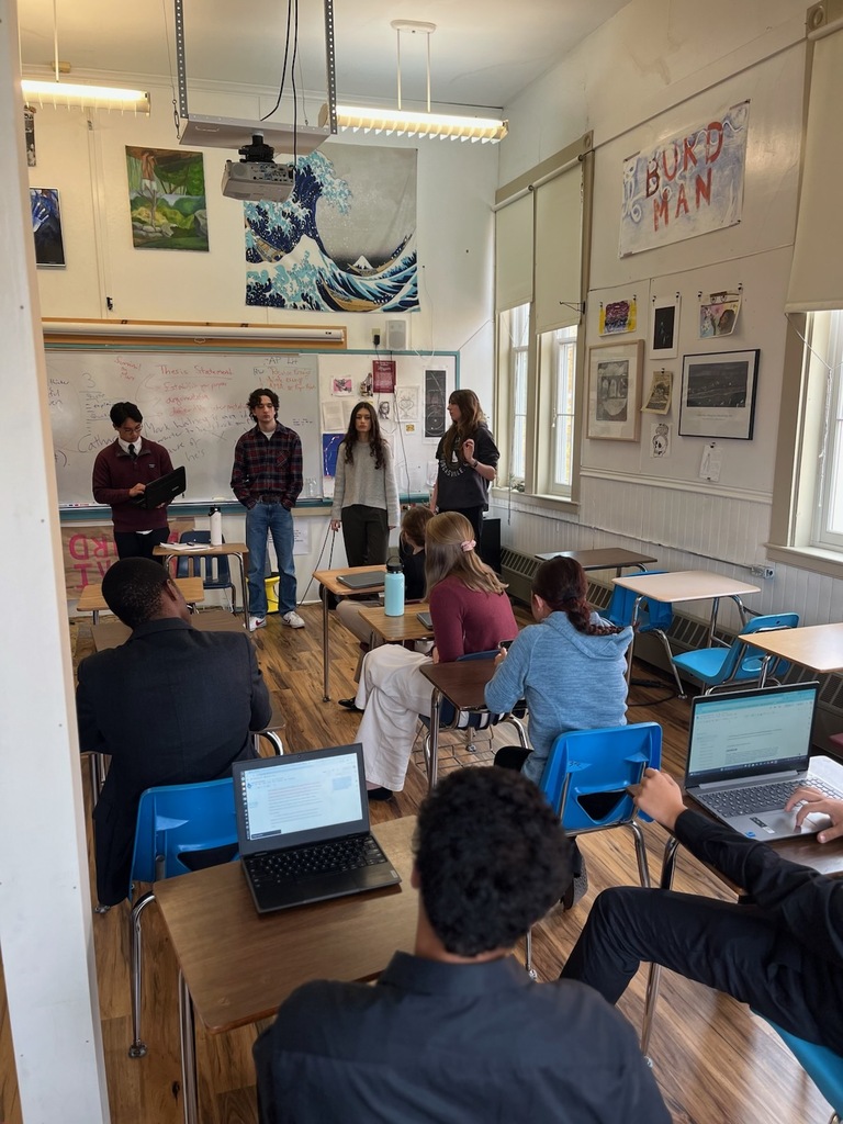 Today, Bangor High School's Speech and Debate Team traveled to Blue Hill for the George Stevens Novice Tournament. Varsity team members led workshops and mentored new debaters from across the region. Their willingness to share their knowledge and encourage younger students showcases the leadership, teamwork, and community spirit that make us proud to be Rams. Great job representing Bangor and helping the next generation of debaters succeed! #WeAreBangor #StudentLeadership #RamsPride