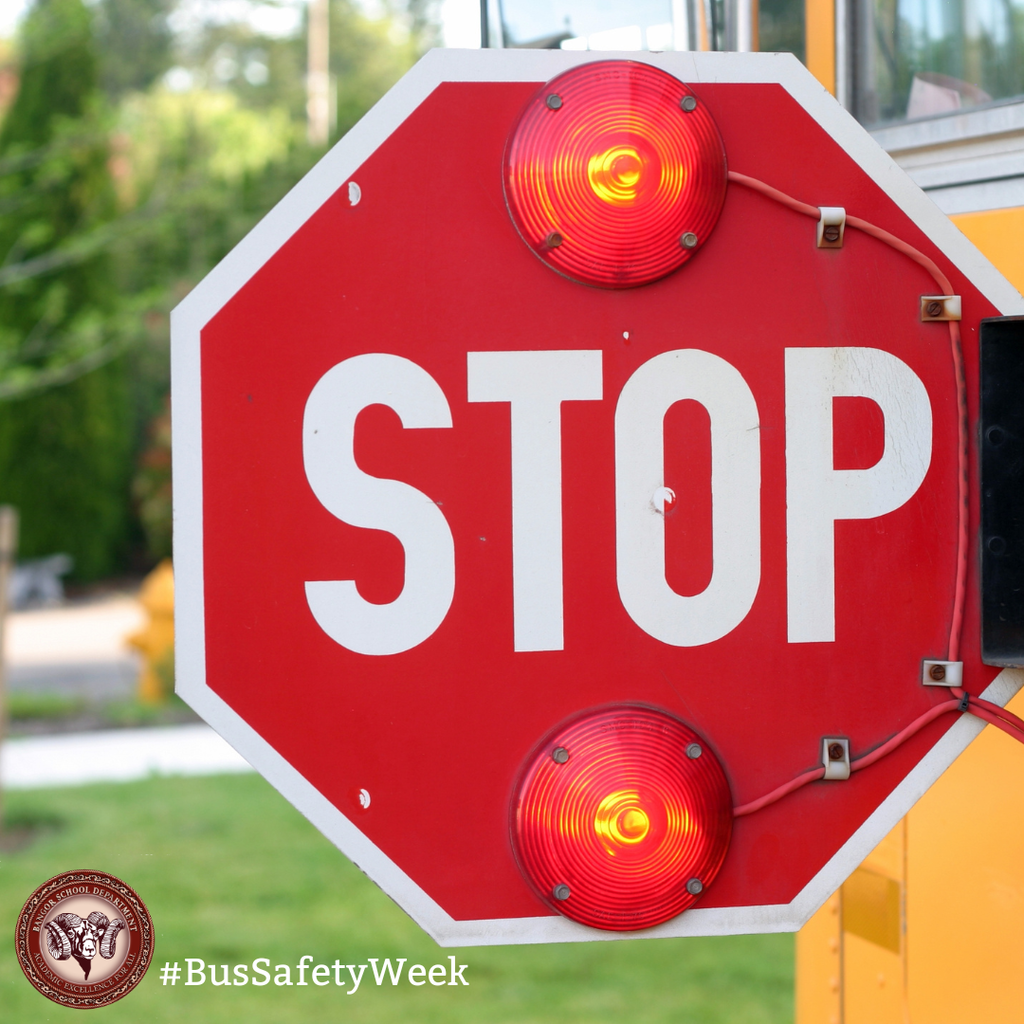 Did you know? Maine law requires drivers to stop for a school bus with red lights flashing and stop arm extended. Taking a few extra moments to stop helps protect students as they board and exit the bus. Let's all do our part to keep children safe. #BusSafetyWeek #SafetyFirst