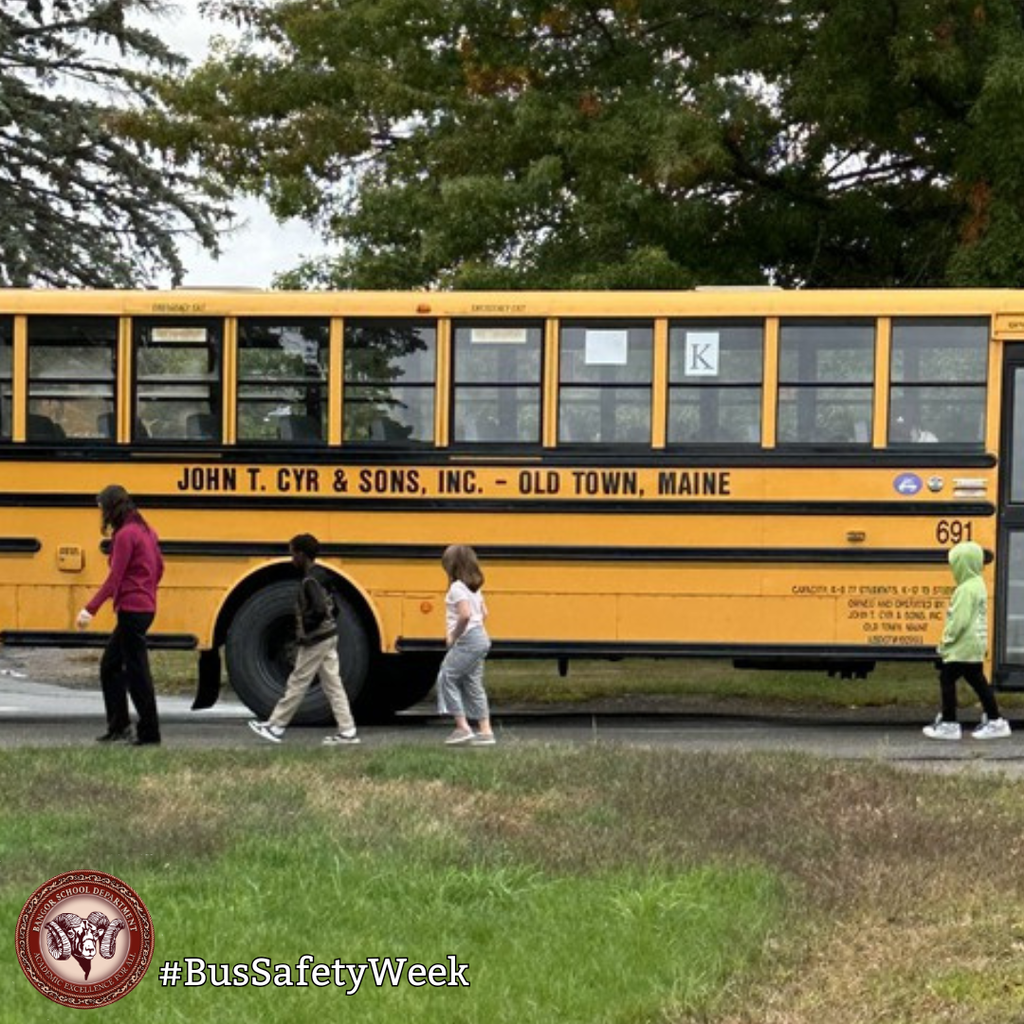 During Bus Safety Week, we're grateful for the dedicated school bus drivers who safely transport Bangor students every day. Their commitment, training, and care help ensure thousands of safe trips throughout the school year. Be sure to thank a bus driver this week! 🚌 #BusSafetyWeek #WeAreBangor #ThankABusDriver