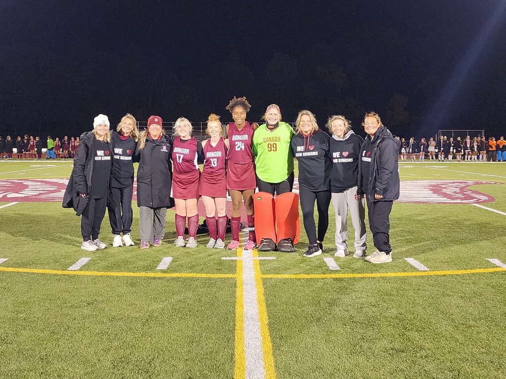 Tonight, we celebrate the seniors of the Bangor Rams Field Hockey Team and all they have meant to this season.  This year was about so much more than wins and losses. Athletes from three schools came together, many as strangers, and became teammates, friends, and family. Through early practices, tough games, long bus rides, and shared victories, they built bonds that will last long after the final whistle.  To our seniors: thank you for your leadership, resilience, and the example you set every day. You helped create a team culture built on trust, support, and belonging, showing what can happen when people come together with a common purpose.  Congratulations on an incredible season and on the friendships, memories, and legacy you've helped create. We are so proud of you and grateful for everything you've given to this program.  💙🏑 Once a Ram, always a Ram. Congratulations, seniors! #BangorRams #SeniorNight #RamPride #FieldHockey #WeAreBangor
