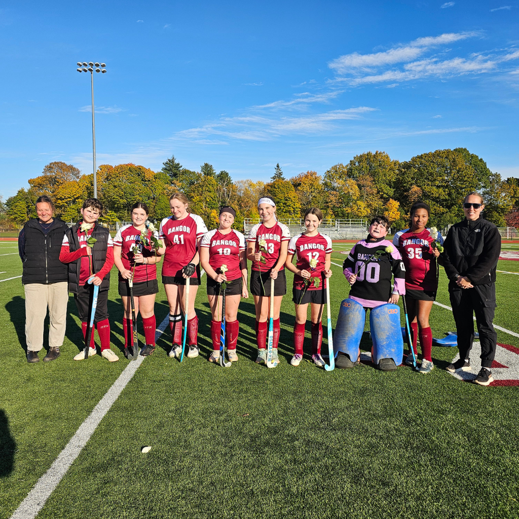 Tonight, we celebrate our 8th grade athletes as they take the field for their final home games of the season in field hockey, boys soccer, and girls soccer! These student-athletes have represented their schools with dedication, perseverance, teamwork, and sportsmanship throughout their middle school careers. Their leadership has helped build strong teams, lasting friendships, and memories that will stay with them for years to come. A special thank you goes out to the families who have supported these athletes every step of the way. From after school practices and game-day rides to cheering from the sidelines through every challenge and success, your encouragement, sacrifice, and unwavering support have helped make these moments possible. Congratulations to our 8th graders on this special milestone. We are proud of all you have accomplished and grateful for the positive impact you have made on your teams and school communities. Enjoy your final home games, and best of luck in the exciting journeys that lie ahead! #WeAreBangor