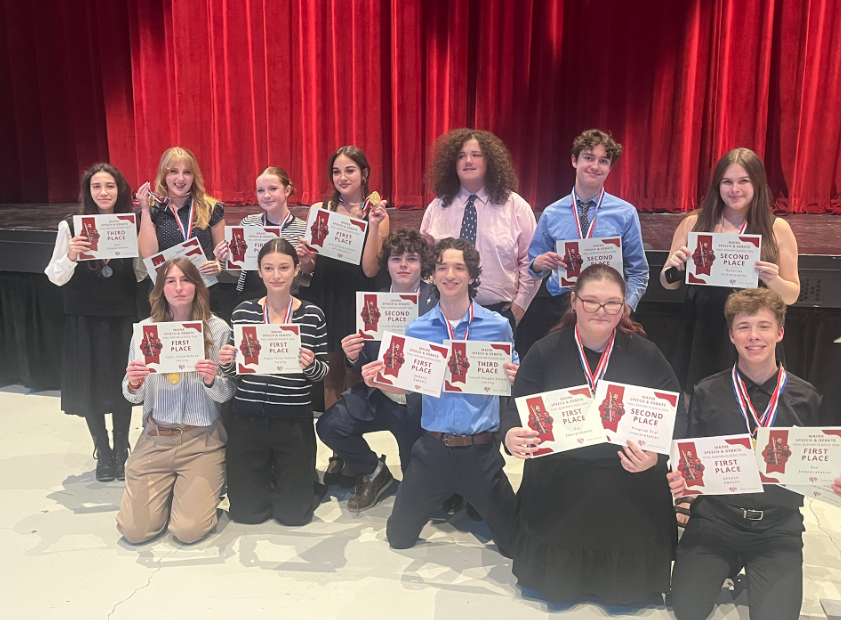 BHS Speech and Debate Teams placed 1st in the Paul Bunyan Classic Tournament