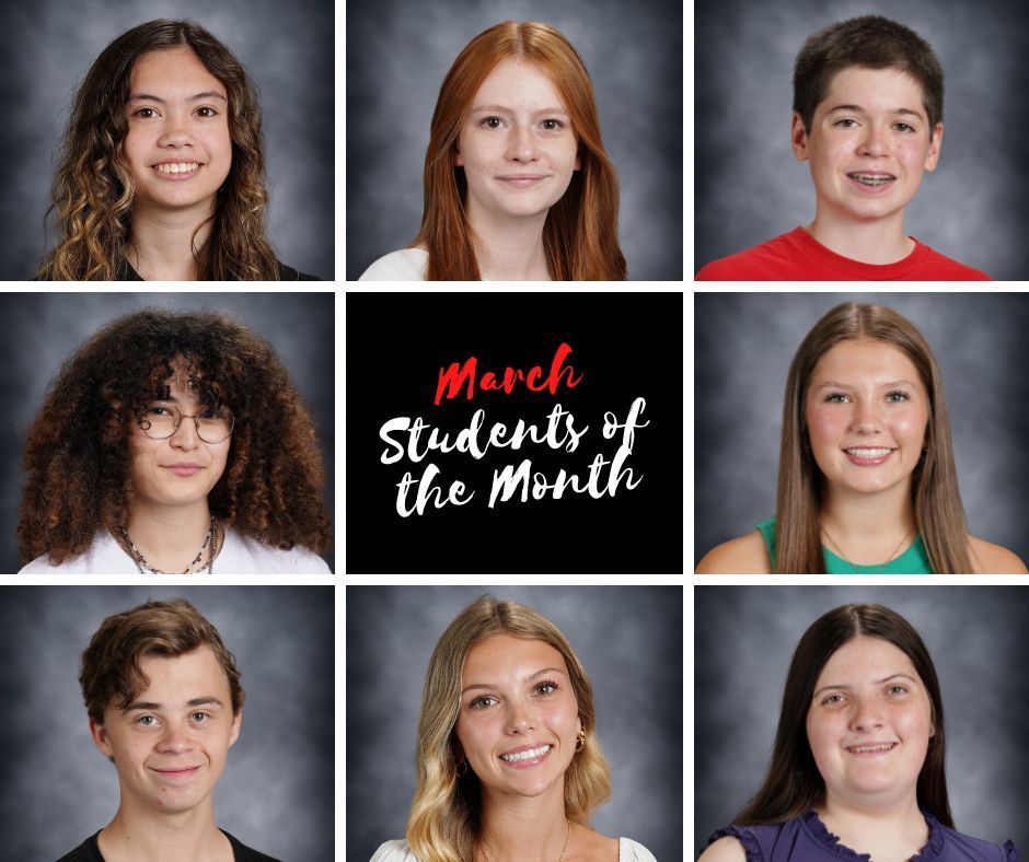March High School Students of the Month