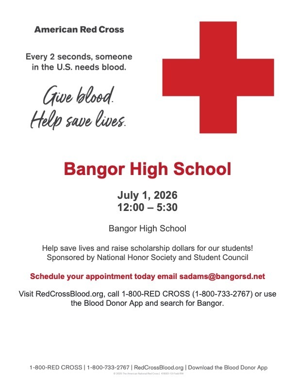 Blood Drive Poster July 