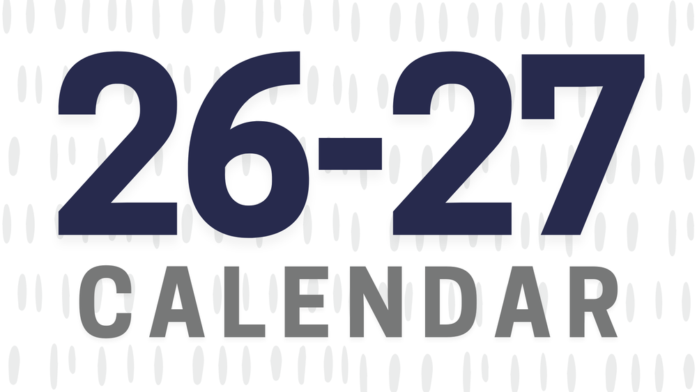 graphic that says "26-27 calendar"