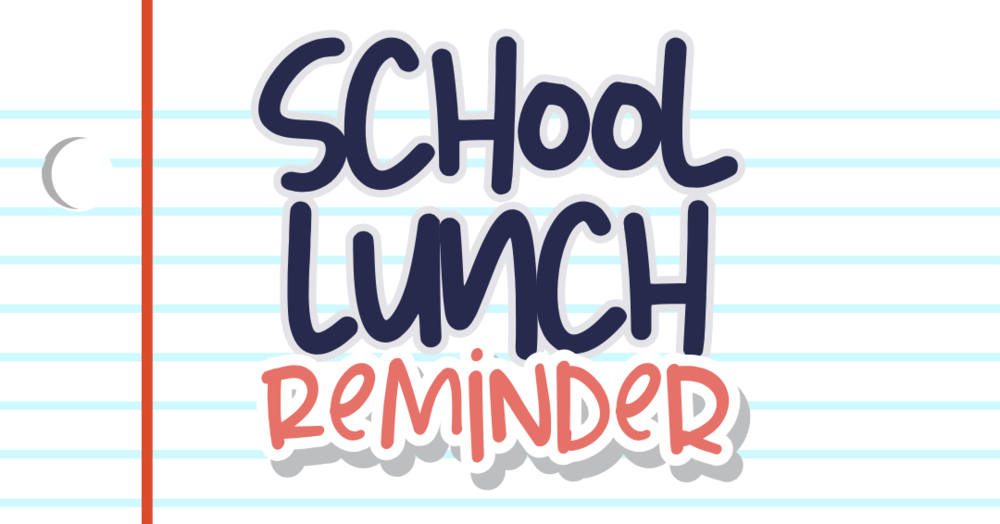 school lunch reminder graphic