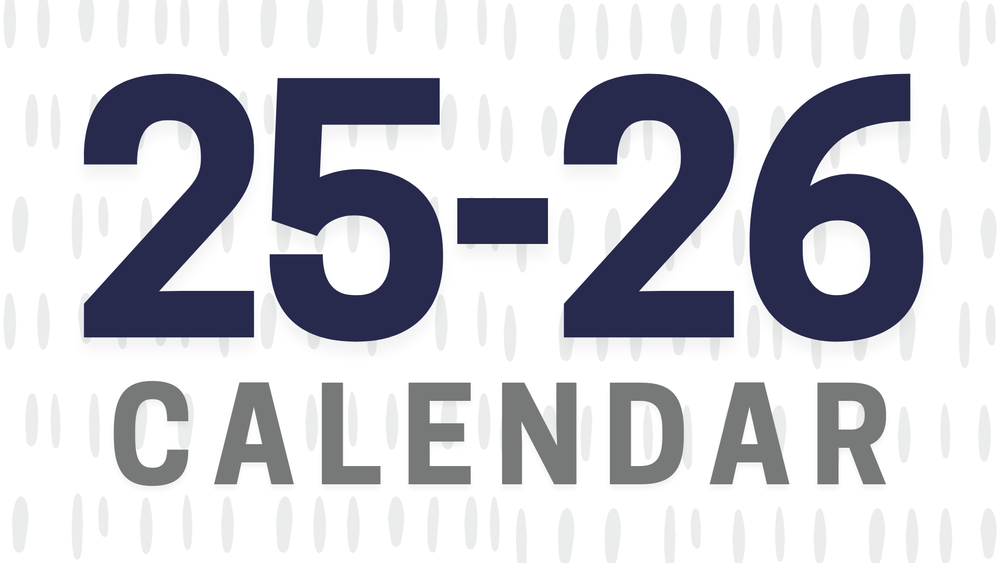 graphic that says "25-26 calendar"