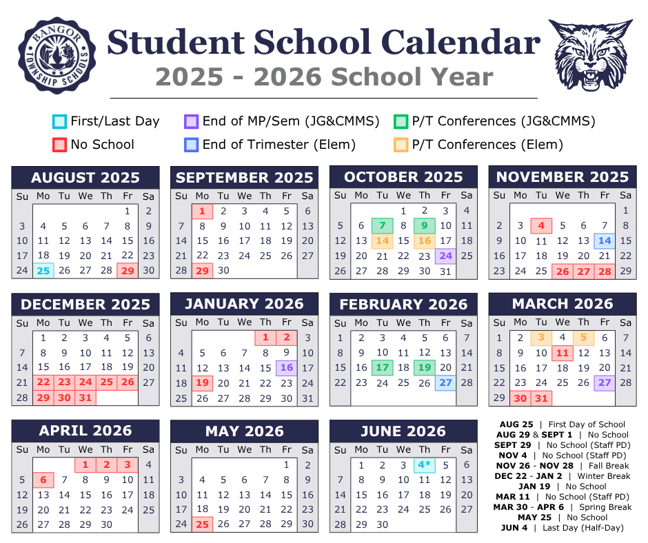 2025-2026 School Calendar