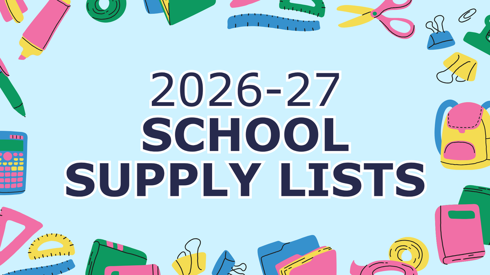 2026-27 School Supply Lists