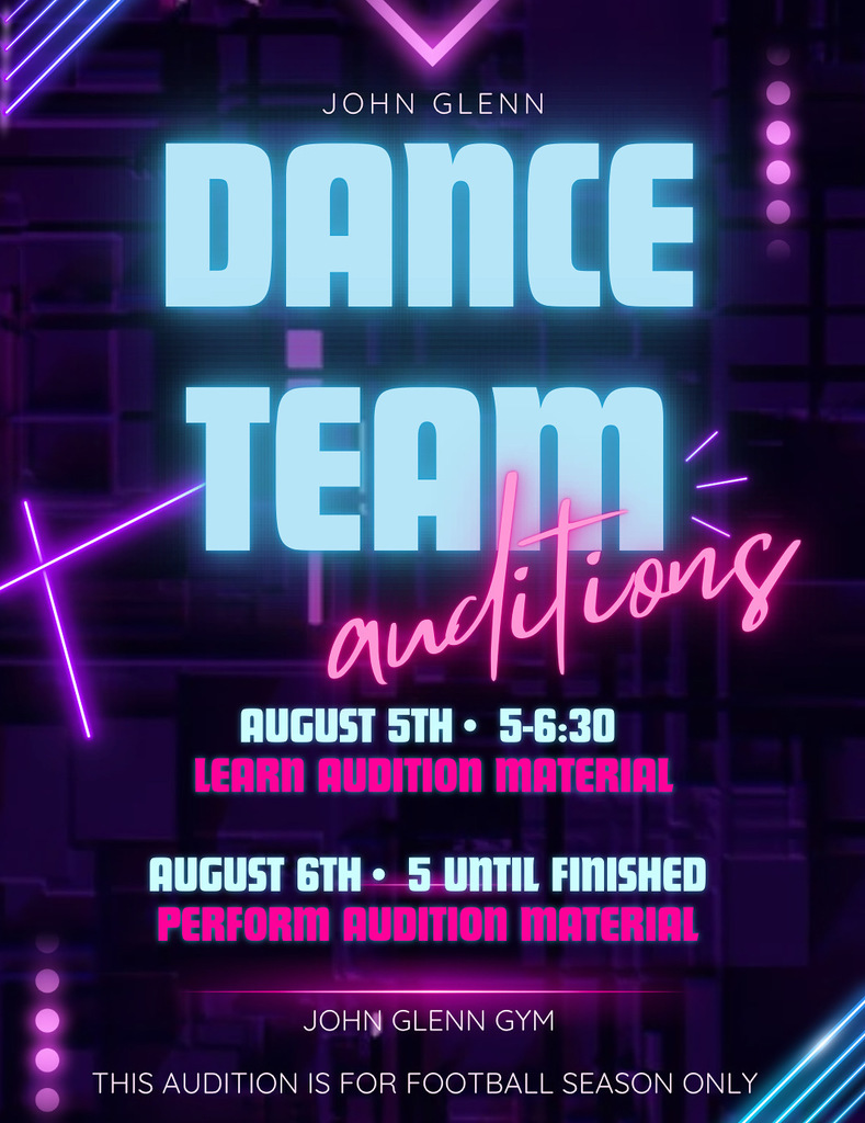 2025 football season JGDT audition information