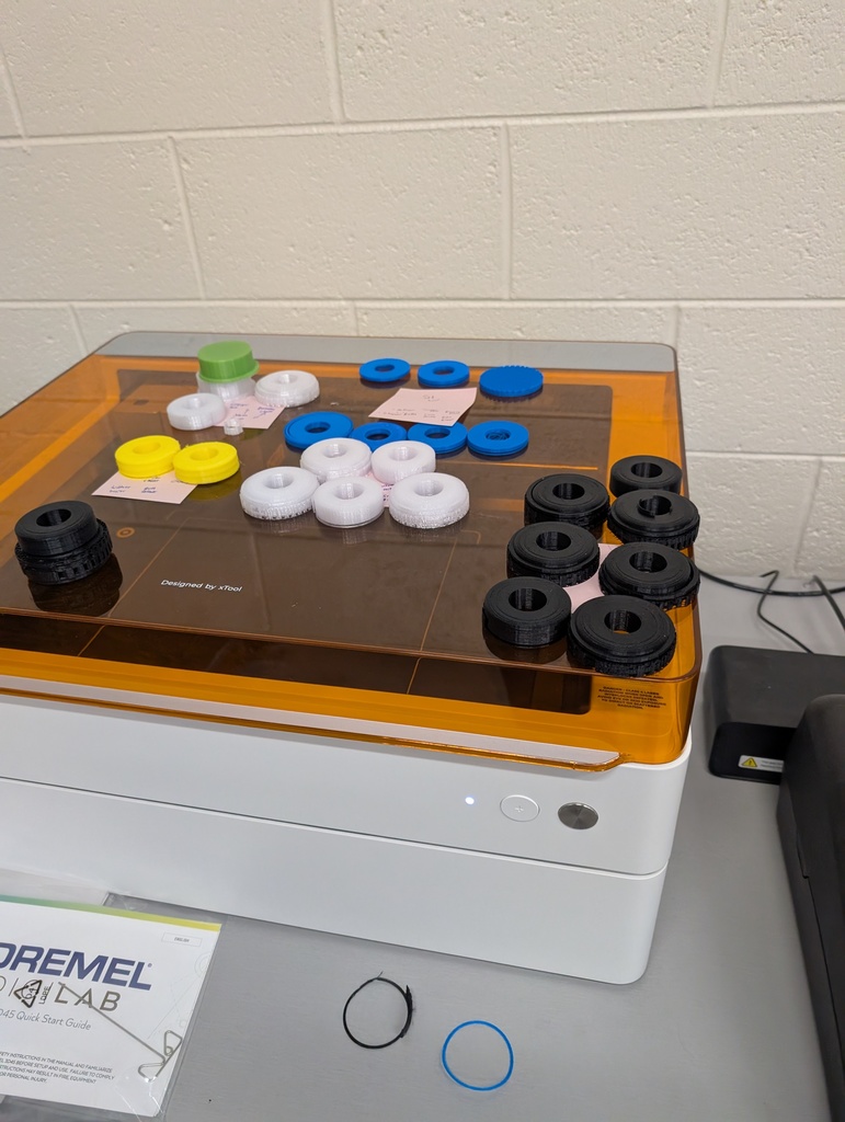 printed wheels with a 3D printer