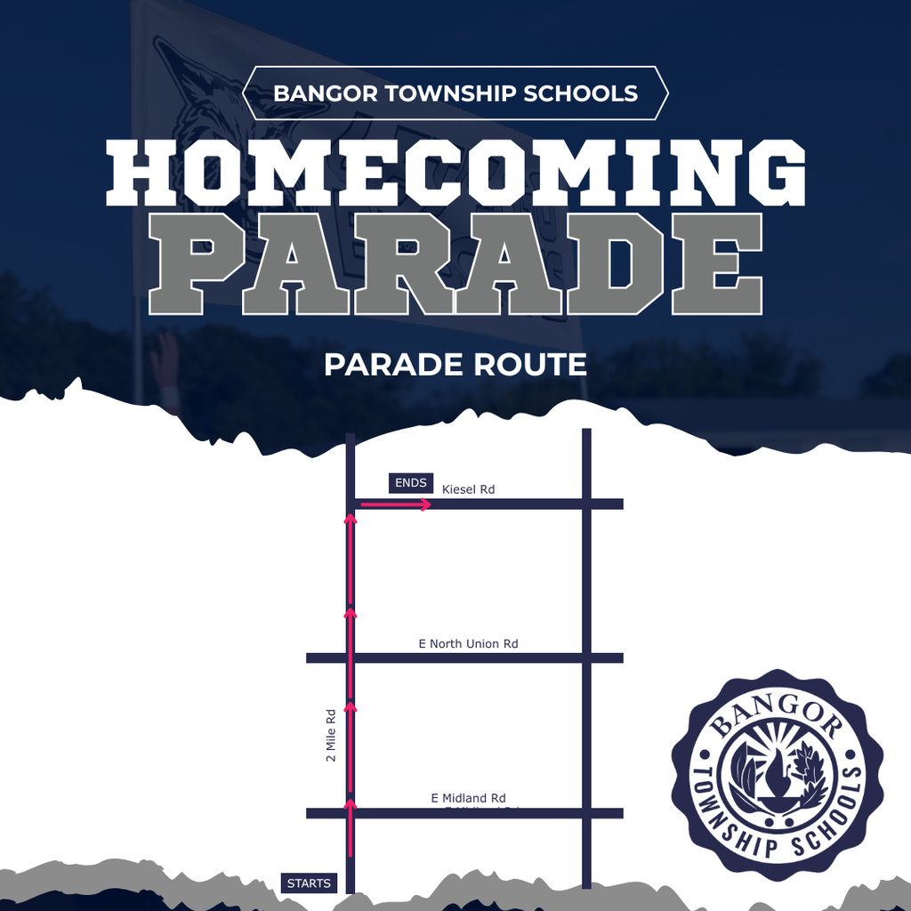 Homecoming parade route