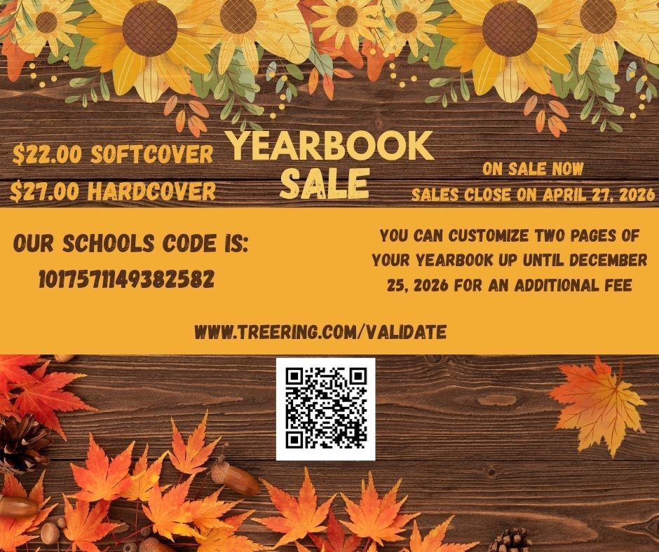 yearbook sale graphic