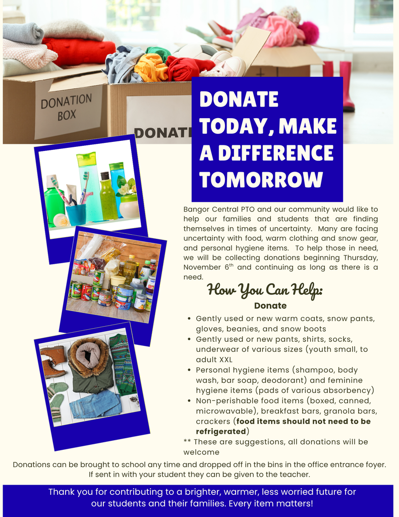 Donation Flyer