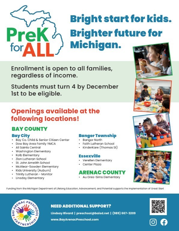 prek opening announcement