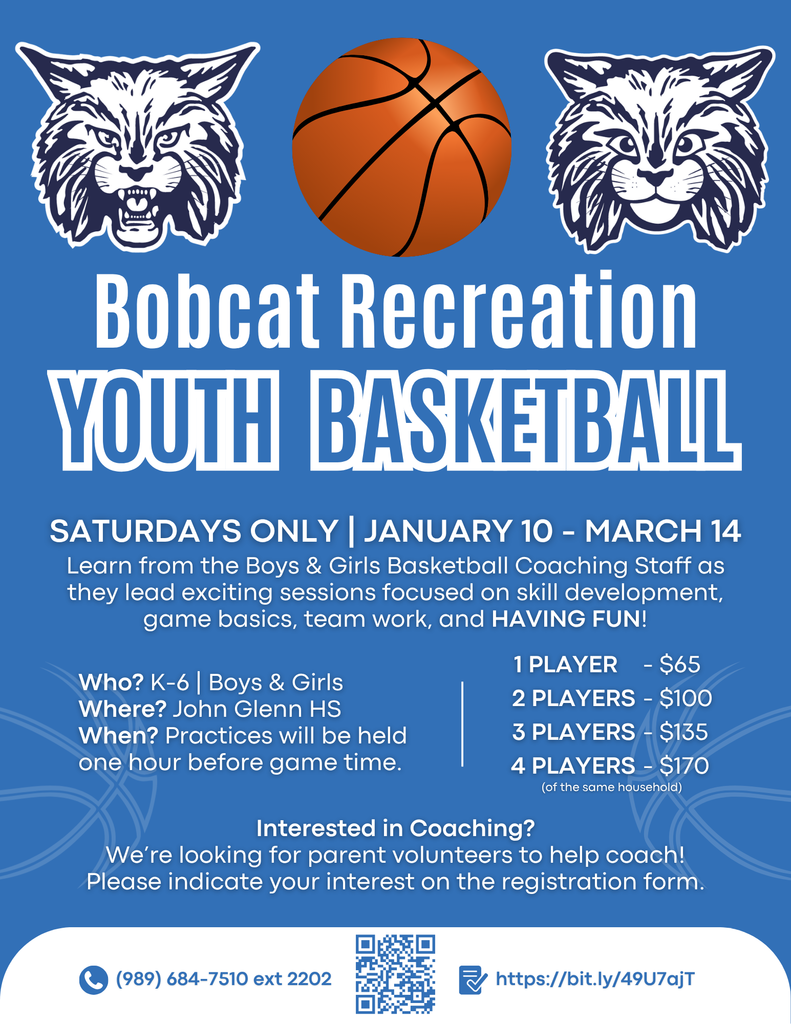 bobcat rec youth basketball flyer