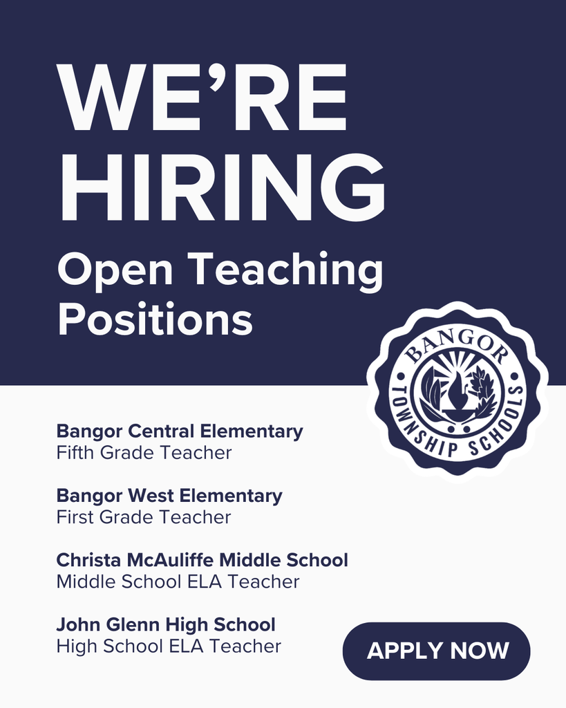 we're hiring - teaching positions