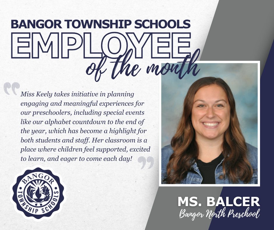 employee of the month graphic Keely Balcer