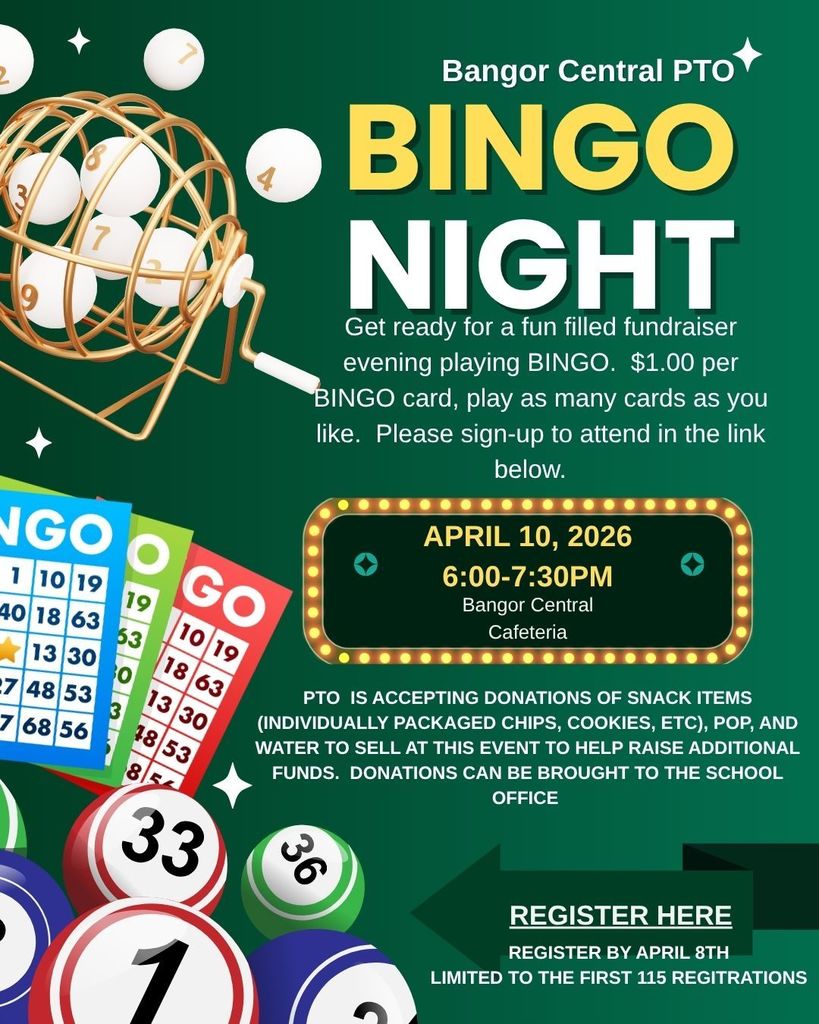 BINGO Night 4/10