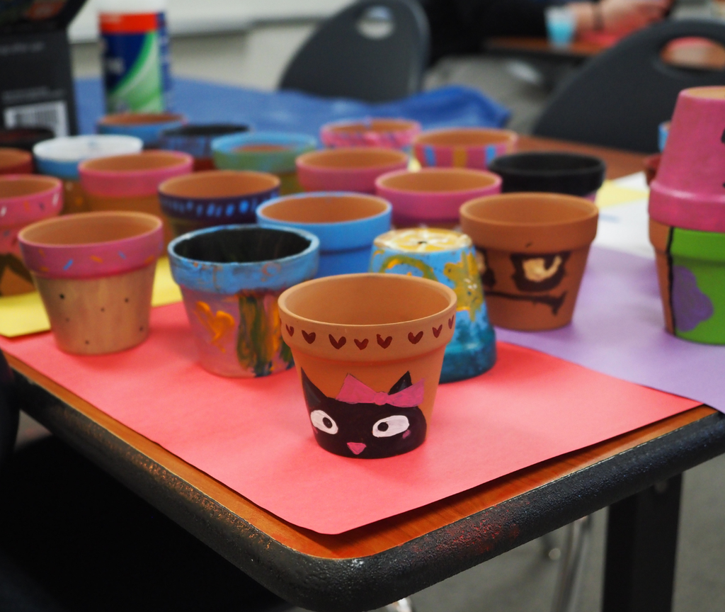 painted pots