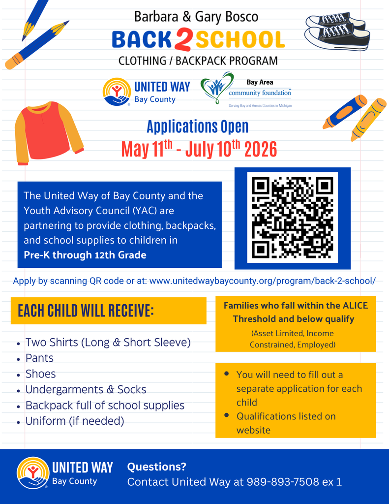back to school program through United Way