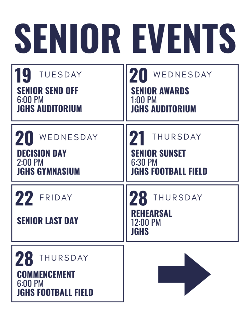 senior events list