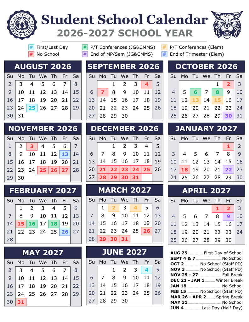 school calendar 2026-27